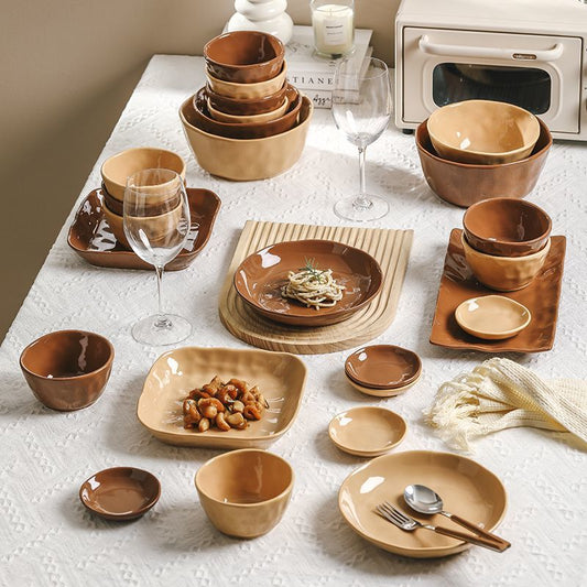 Cerelith Dinnerware Sets Coffee Milk Tea Color Tableware Set