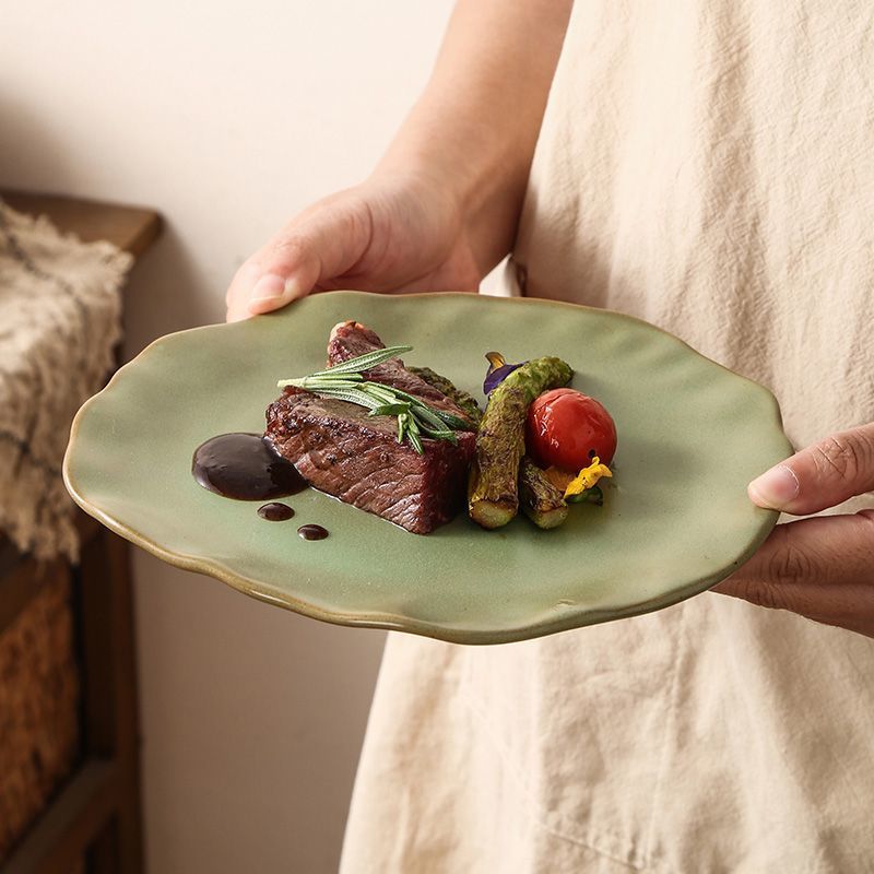 Cerelith dinnerware irregular color matching plates