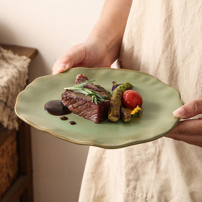 Cerelith dinnerware irregular color matching plates