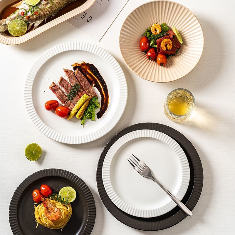 Cerelith Mocha Dinnerware Sets Underglaze Ceramic Tableware Set, Dish Set for Household New Home