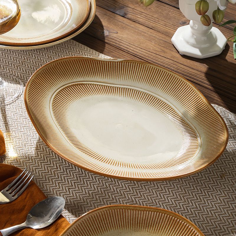 Cerelith dishwares lace textured bowl and plate