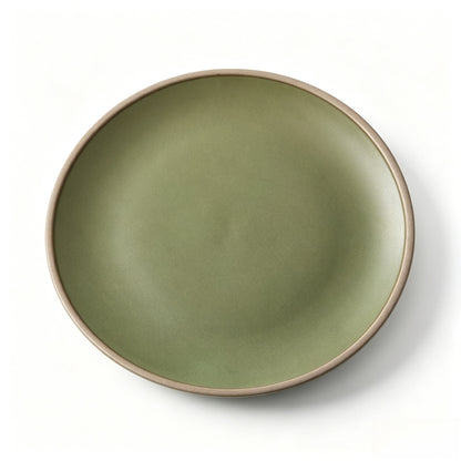 Cerelith Simple Minimalist Style Ceramic Flat Plate for Steak Pasta Flat Plate Fruit Plate