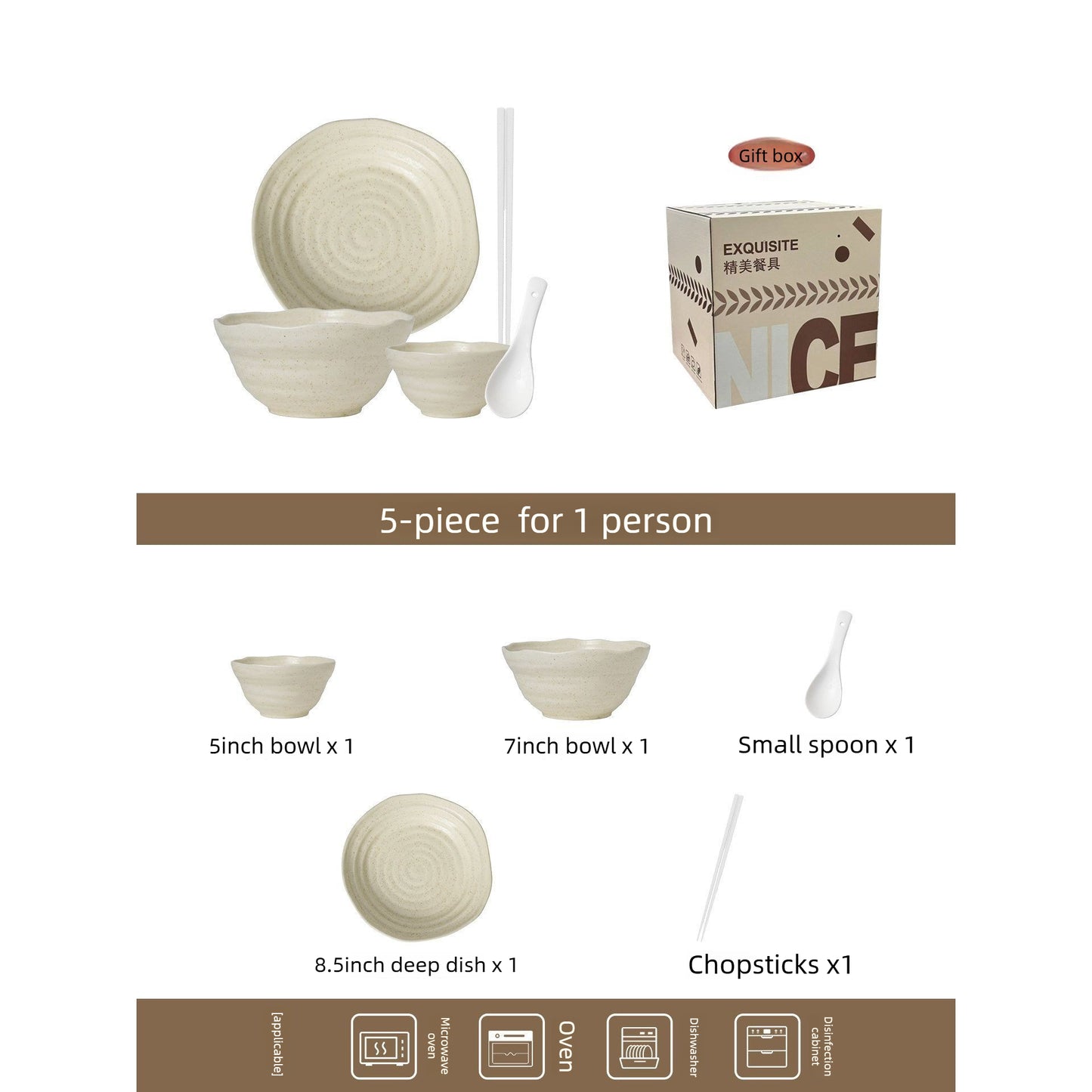 Cerelith Matte Apricot Underglaze Dinnerware Sets Tableware Set Ceramic Bowls