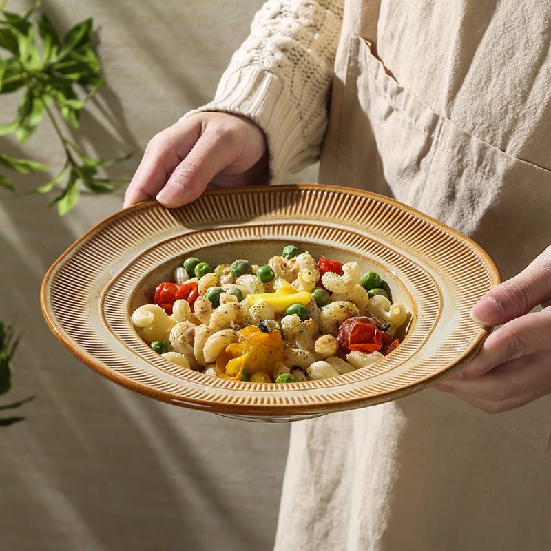 Cerelith dishwares lace textured bowl and plate