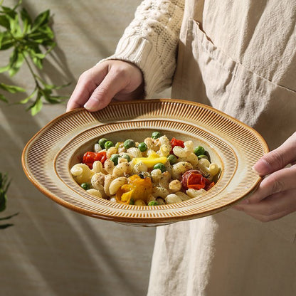 Cerelith dishwares lace textured bowl and plate