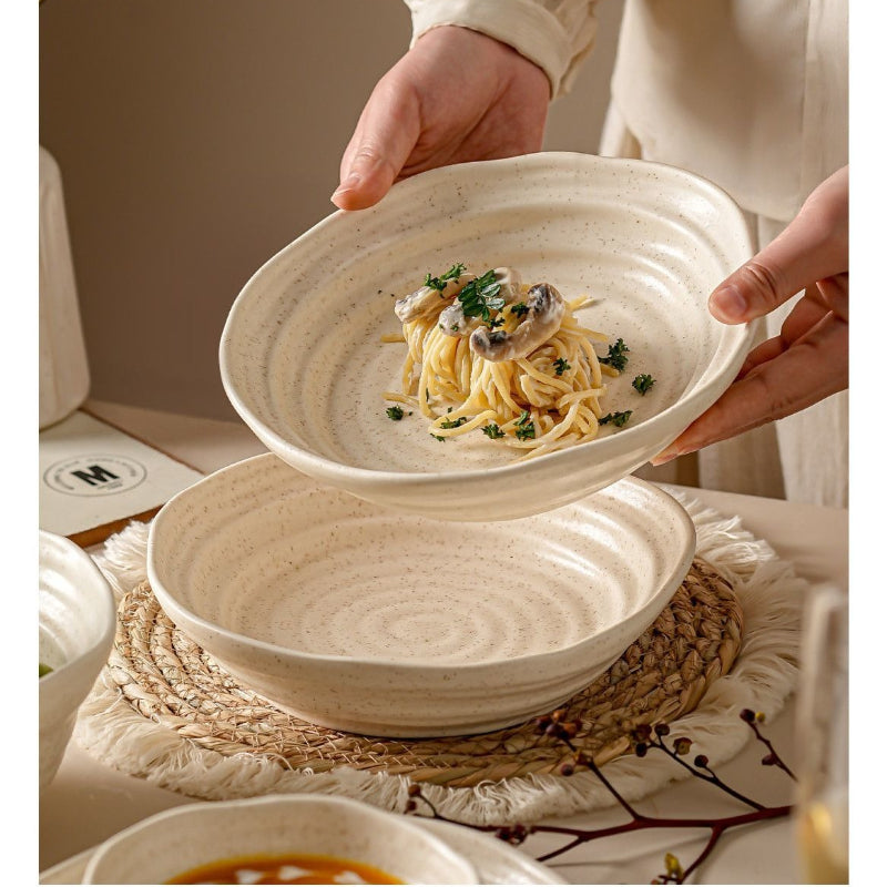 Cerelith Matte Apricot Underglaze Dinnerware Sets Tableware Set Ceramic Bowls