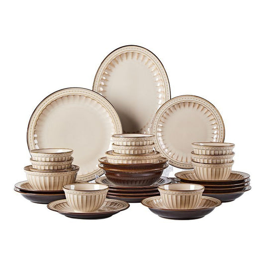 Cerelith dinnerware retro relief color matching set