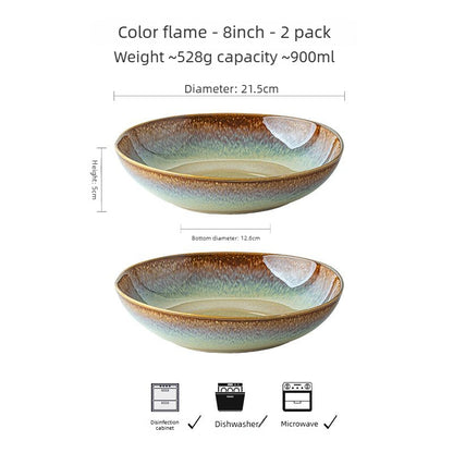 Cerelith 8inch Ceramic Plate Vegetable Plate Salad Plate