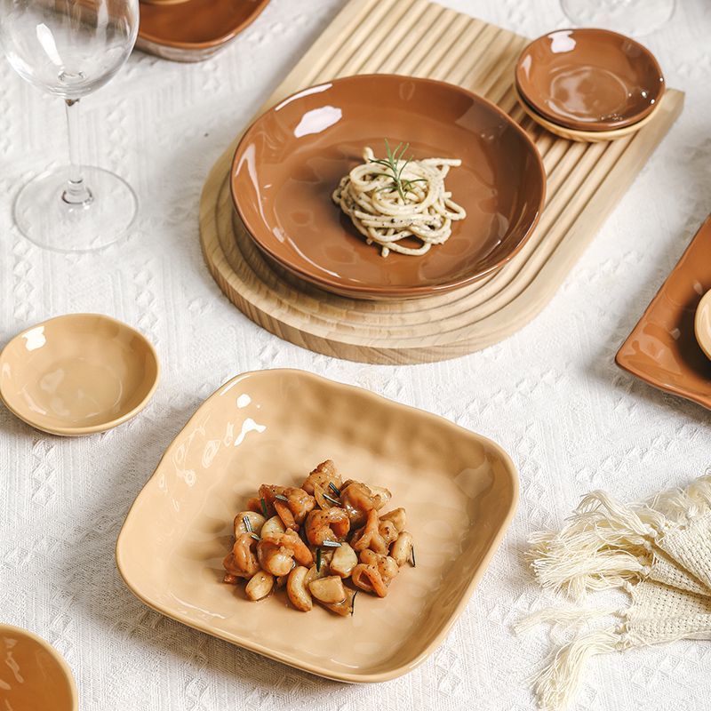 Cerelith Dinnerware Sets Coffee Milk Tea Color Tableware Set