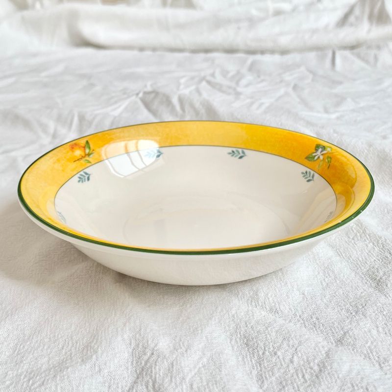 Cerelith Lemon Ceramic Plates Steak Pasta Plate Yogurt Bowl Salad Plate