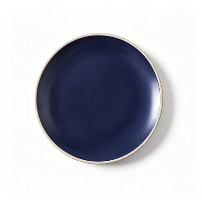 Cerelith Simple Minimalist Style Ceramic Flat Plate for Steak Pasta Flat Plate Fruit Plate