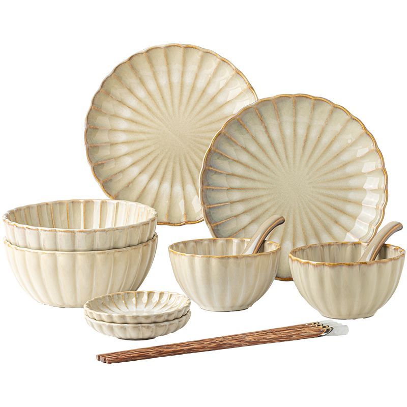 Cerelith Vintage Porcelain Dinnerware Sets Bowls, Plates, and Plates Set